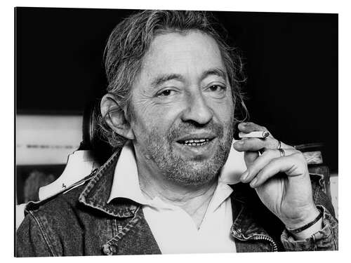 Aluminium print Serge Gainsbourg, 1988