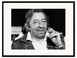 Impresión de arte enmarcada Serge Gainsbourg, 1988