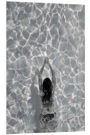 Foam board print Water love - swimming in the pool