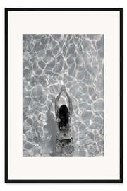 Gerahmter Kunstdruck Wasser Liebe - Schwimmen im Pool