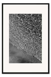 Gerahmter Kunstdruck Wo sich Sand und Wasser treffen