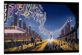 Tableau en aluminium Neon symphony