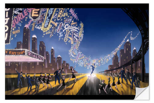 Wall sticker Neon symphony