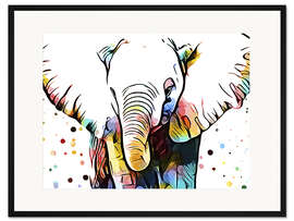 Gerahmter Kunstdruck Motley Crew in Farbe III