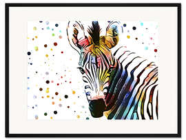 Gerahmter Kunstdruck Motley Crew in Farbe VI