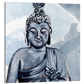 Magnettafel Erwachen in Blau IV