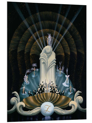 Foam board print Calm and serenity