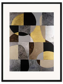 Gerahmter Kunstdruck Neutraler Rahmen I