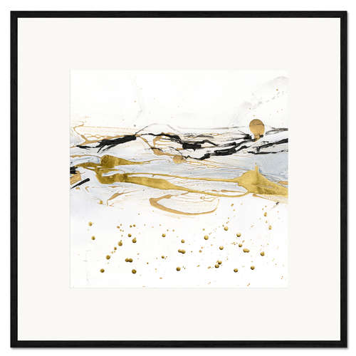 Ingelijste kunstdruk Golden Kelp II