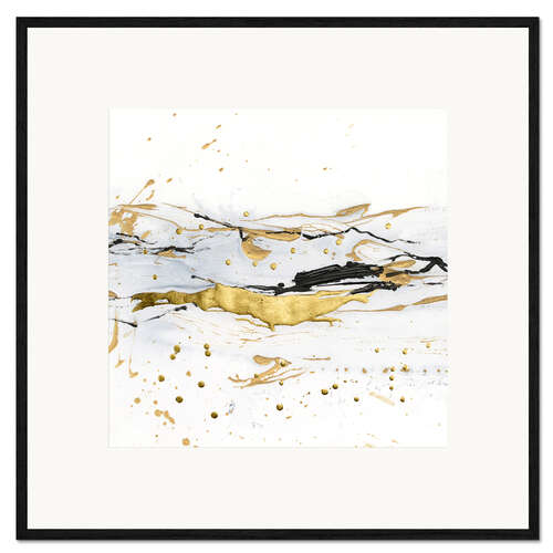 Ingelijste kunstdruk Golden Kelp I