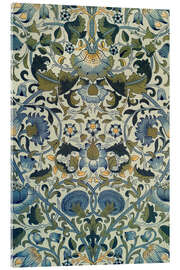 Acrylic print  Lodden Chintz textile printing - William Morris