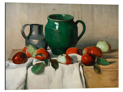 Aluminium print Still life with apples, 1924