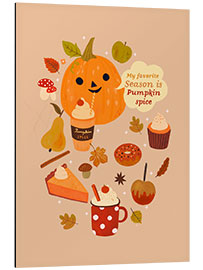 Tableau en aluminium Pumpkin Spice Season