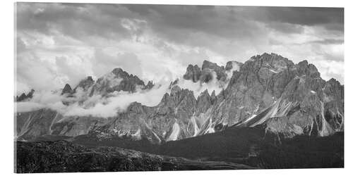 Acrylic print Sesto Dolomites in South Tyrol