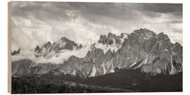 Quadro de madeira Sesto Dolomites in South Tyrol