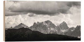 Holzbild Sextner Dolomiten, Südtirol