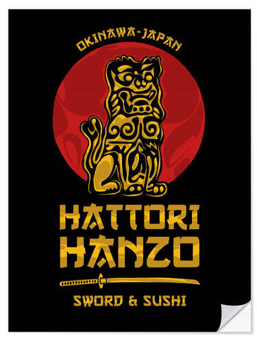 Selvklebende plakat Hattori Hanzo