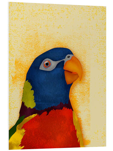 Tableau en PVC Happy Parrot