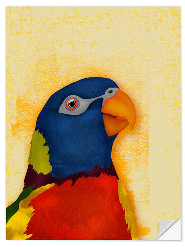 Sticker mural Happy Parrot