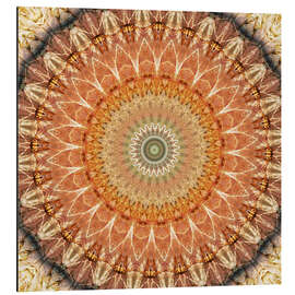 Magnettafel Mandala strahlende Sonne