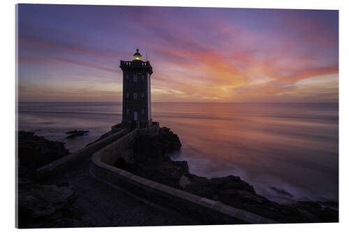 Cuadro de metacrilato Colorful sunset at Le Pare de Kermorvan