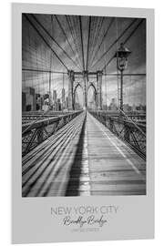 PVC print New York, Brooklyn Bridge