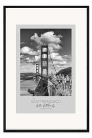 Gerahmter Kunstdruck San Francisco, Golden Gate Bridge