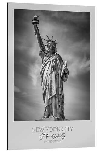 Quadro em plexi-alumínio New York, Statue of Liberty