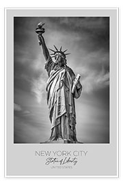 Poster  New York, Statue of Liberty - Melanie Viola