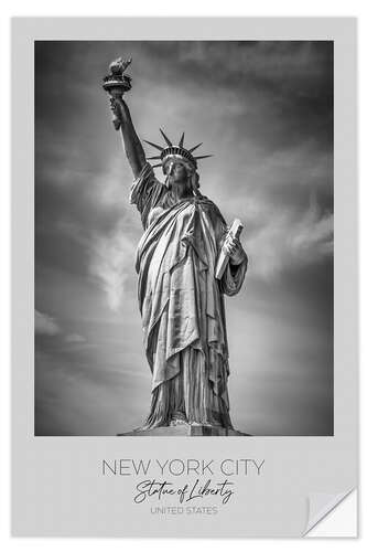 Vinilo para la pared New York, Statue of Liberty