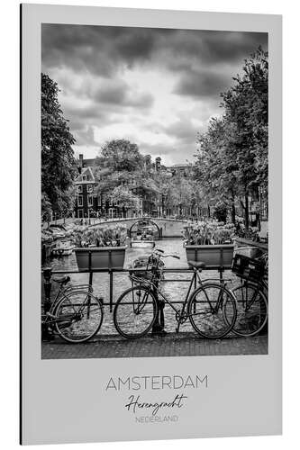 Aluminium print Amsterdam Herengracht