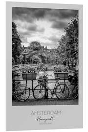 Foam board print Amsterdam Herengracht