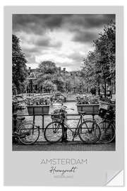 Selvklebende plakat Amsterdam Herengracht