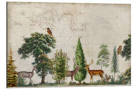 Magnettafel Nordische Wälder