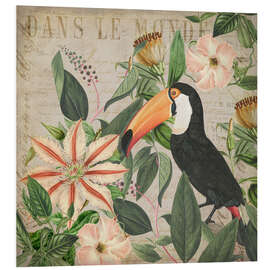 Foam board print Tropical Toucan