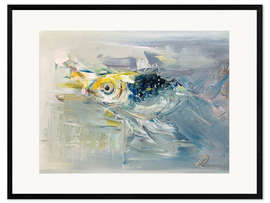 Ingelijste kunstdruk Fish in the water