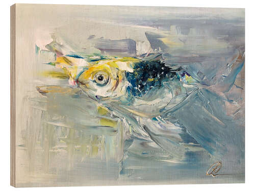 Tableau en bois Fish in the water