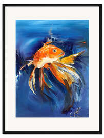 Gerahmter Kunstdruck Goldfisch
