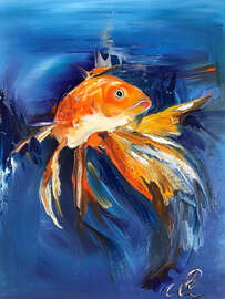 Magnettafel Goldfisch