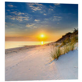 Foam board print Sunrise on the Baltic coast II