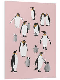 Foam board print Pinguin Family