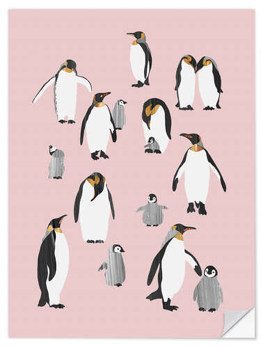 Sticker mural Pinguin Family