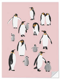 Sticker mural Pinguin Family