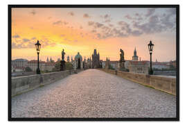 Gerahmter Kunstdruck Karlsbrücke Prag