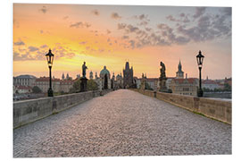 Foam board print Charles Bridge Prague