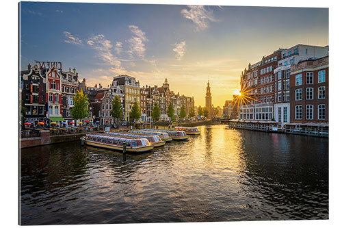 Gallery Print Sonnenuntergang in Amsterdam