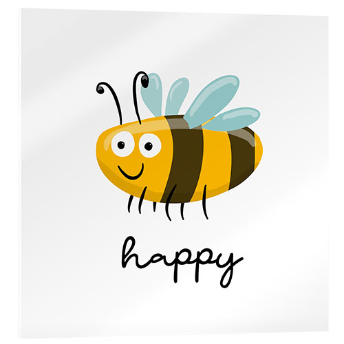 Cuadro de metacrilato Bee happy