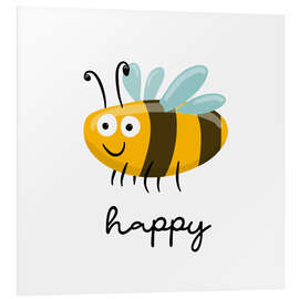 Tableau en PVC Bee happy