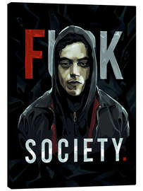 Stampa su tela Mr Robot Fsociety