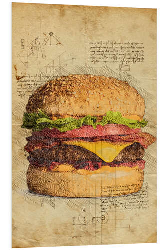 Foam board print Burger